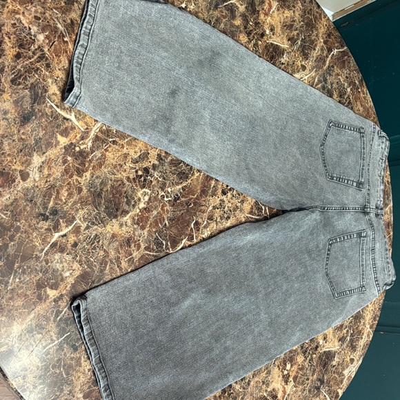 LOGO by Lori Goldstein Gray Flare & Wide Leg Jeans - Picture 8 of 8